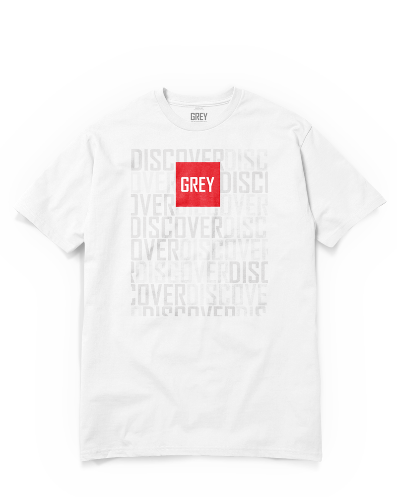 Signature discoverGREY Logo Tee-T-Shirt-White-XS-GREY Style