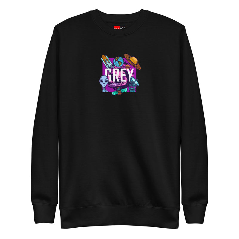 Space Race 2033-Sweatshirt-Black-S-GREY Style