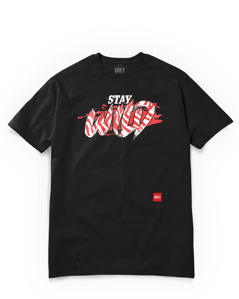 Stay Wild Tee-T-Shirt-White-XS-GREY Style
