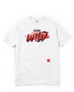 Stay Wild Tee-T-Shirt-White-XS-GREY Style