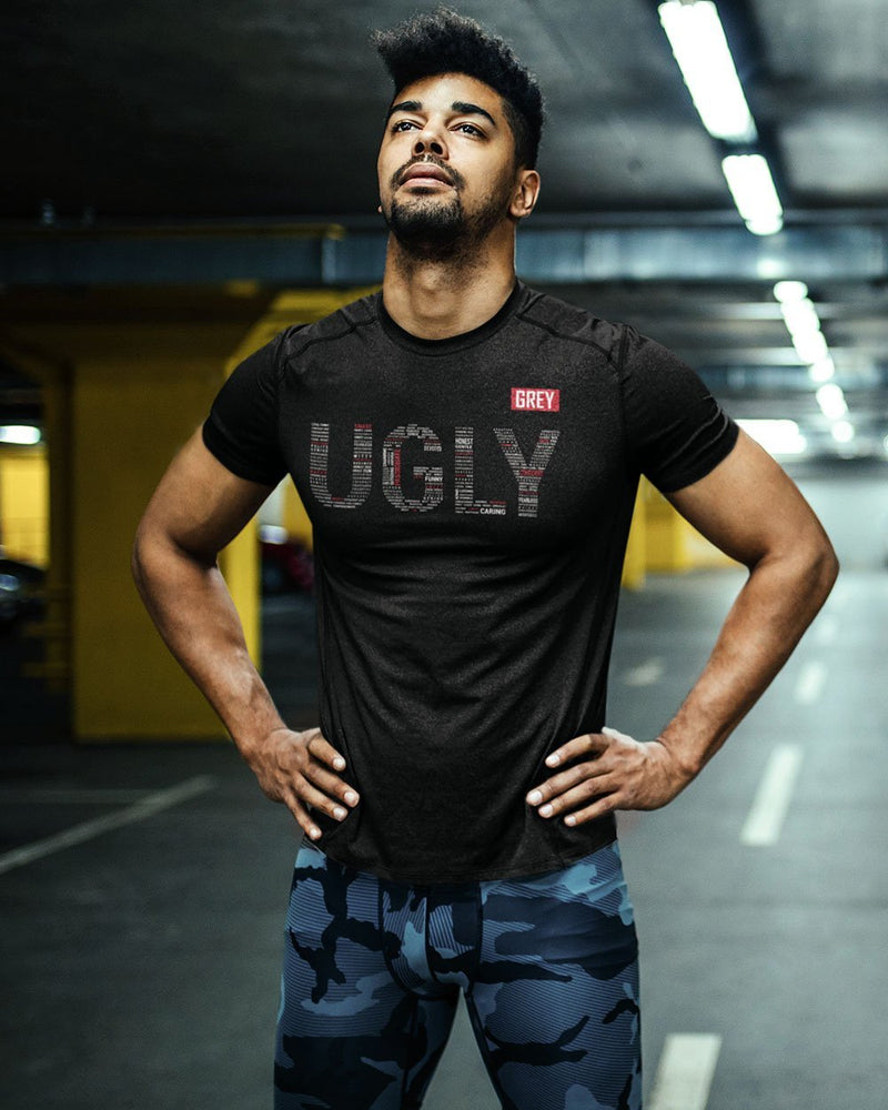 UGLY Tee-T-Shirt-Black-XS-GREY Style