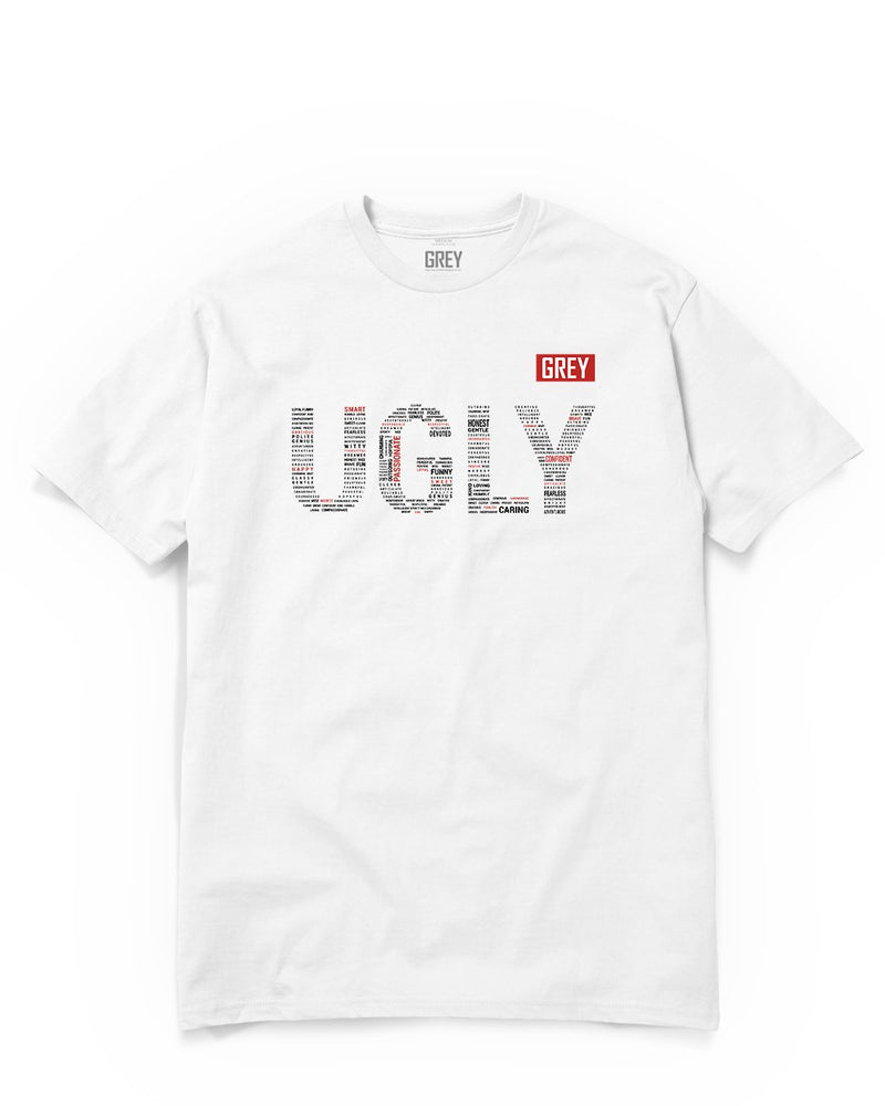 UGLY Tee-T-Shirt-White-XS-GREY Style