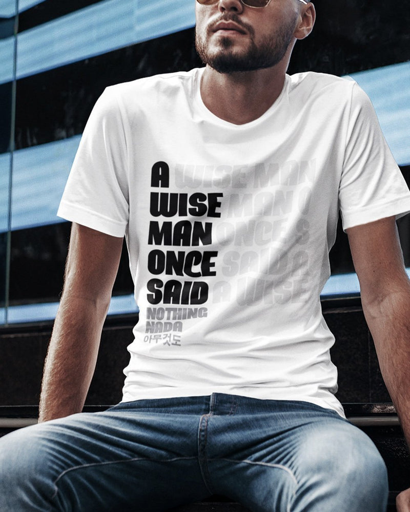 What Did The Wise Man Say Tee?-T-Shirt-White-XS-GREY Style