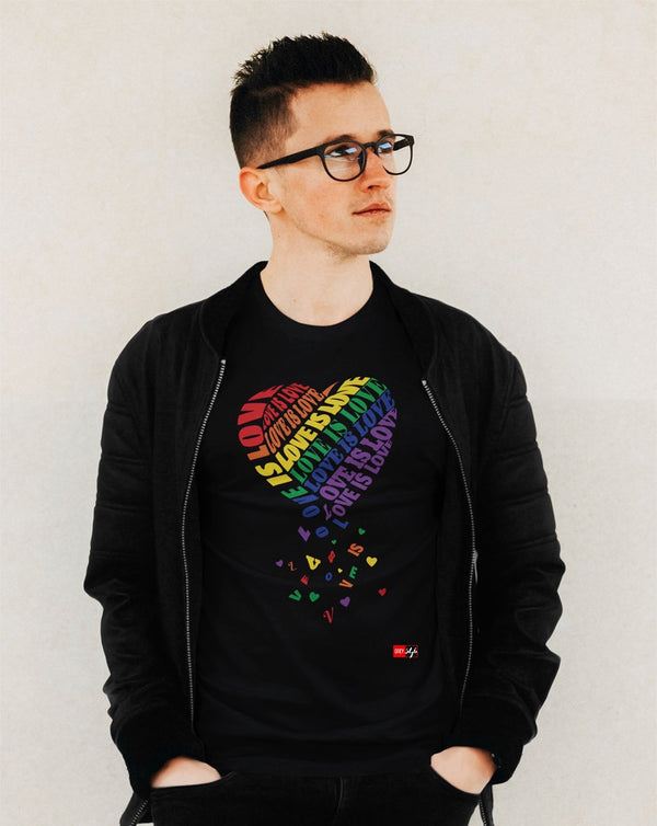 Falling Heart Tee - In Collab With SF LGBT Center-Black-XS-GREY Style