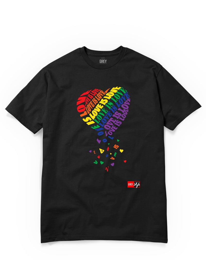 Falling Heart Tee - In Collab With SF LGBT Center-Black-XS-GREY Style