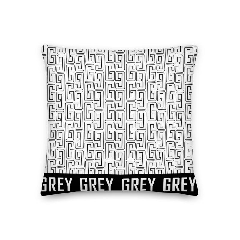 GREYGANG Pattern Premium Pillow-Pillow-18x18-GREY Style