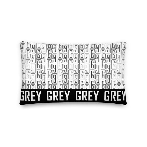 GREYGANG Pattern Premium Pillow-Pillow-20x12-GREY Style