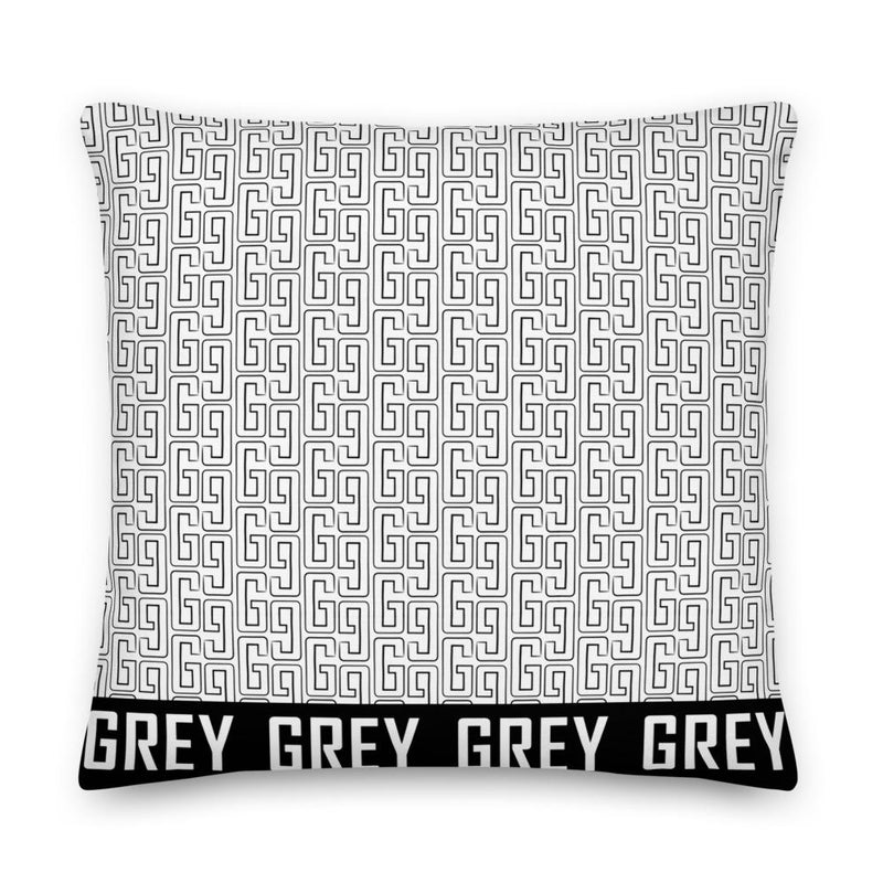 GREYGANG Pattern Premium Pillow-Pillow-22×22-GREY Style