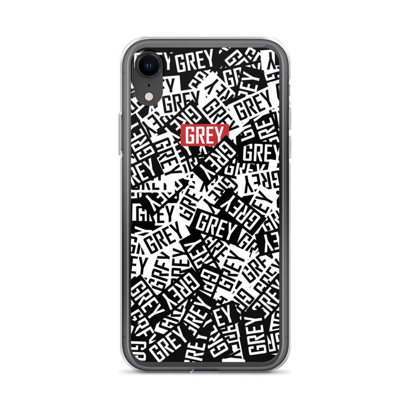 Official Messy Logo iPhone Case-Phone Cases-iPhone XR-GREY Style