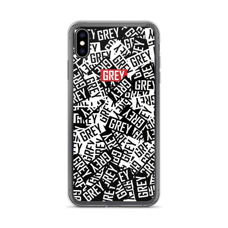 Official Messy Logo iPhone Case-Phone Cases-iPhone XS Max-GREY Style