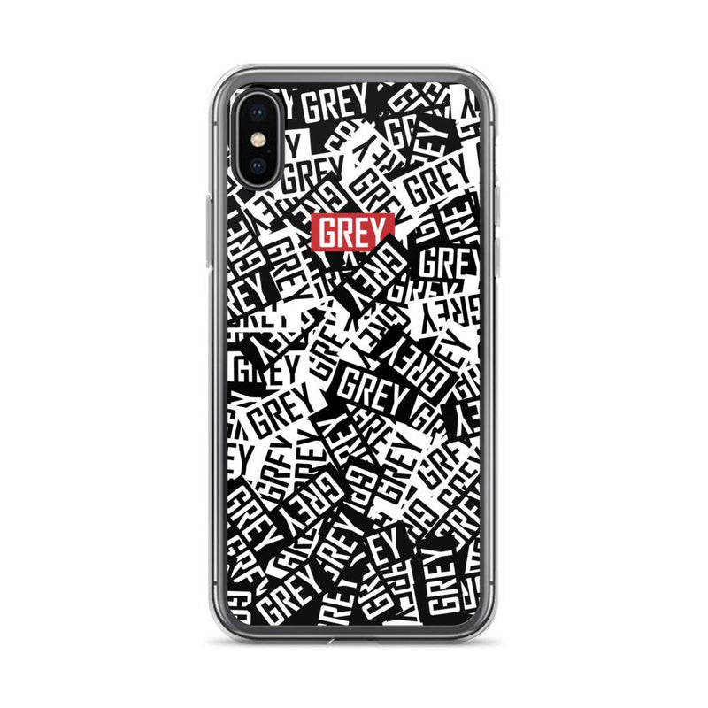 Official Messy Logo iPhone Case-Phone Cases-iPhone X/XS-GREY Style
